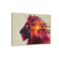 Majestic Lion Watercolor Art | Vibrant Animal Portrait