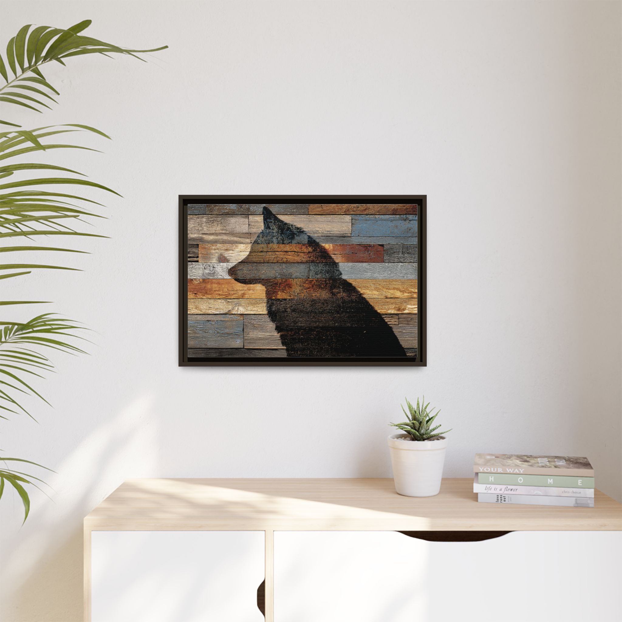 Rustic Wolf Silhouette Wall Art | Nature Inspired Decor