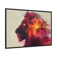 Majestic Lion Watercolor Art | Vibrant Animal Portrait