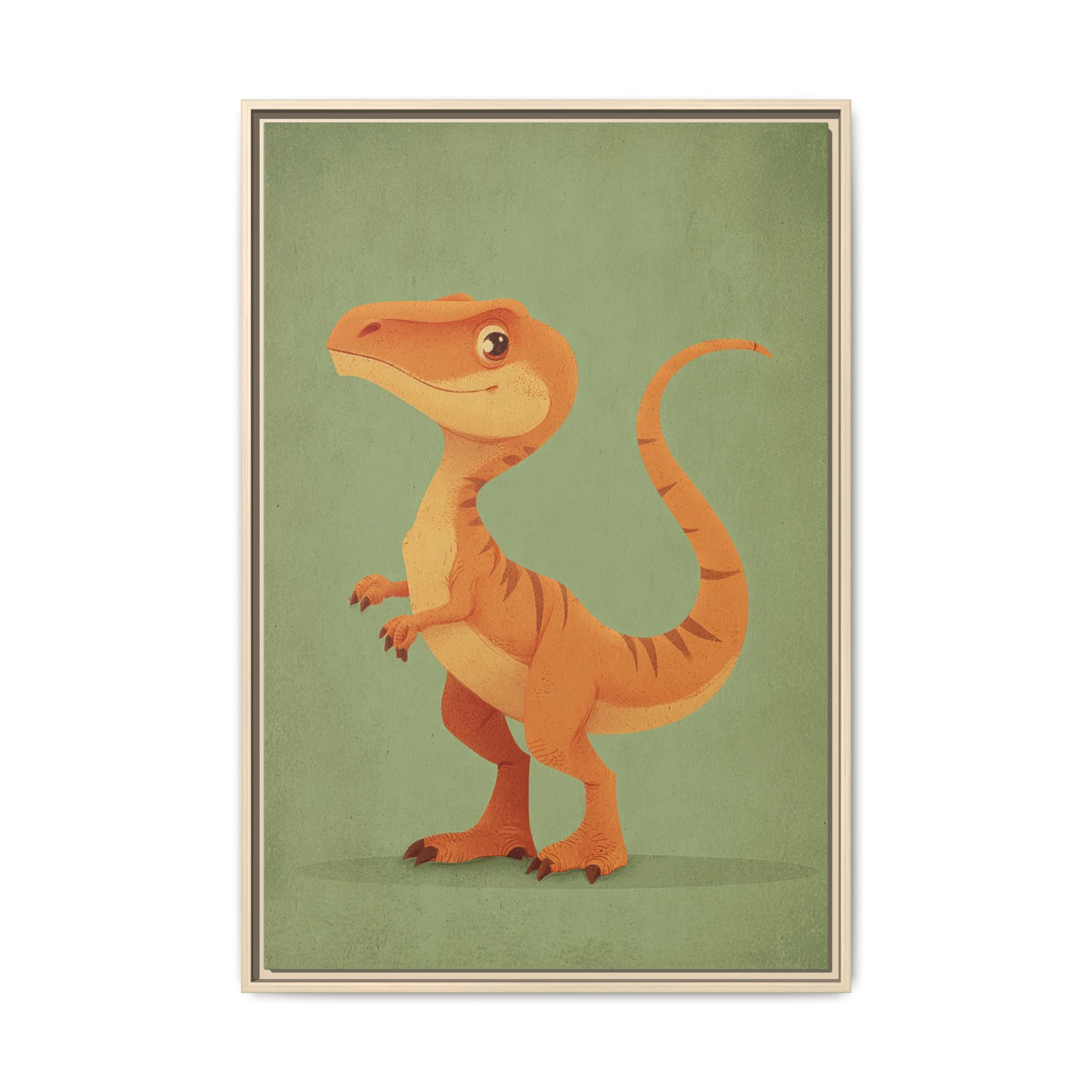 Whimsical Dinosaur Illustration Art for Kids' Rooms