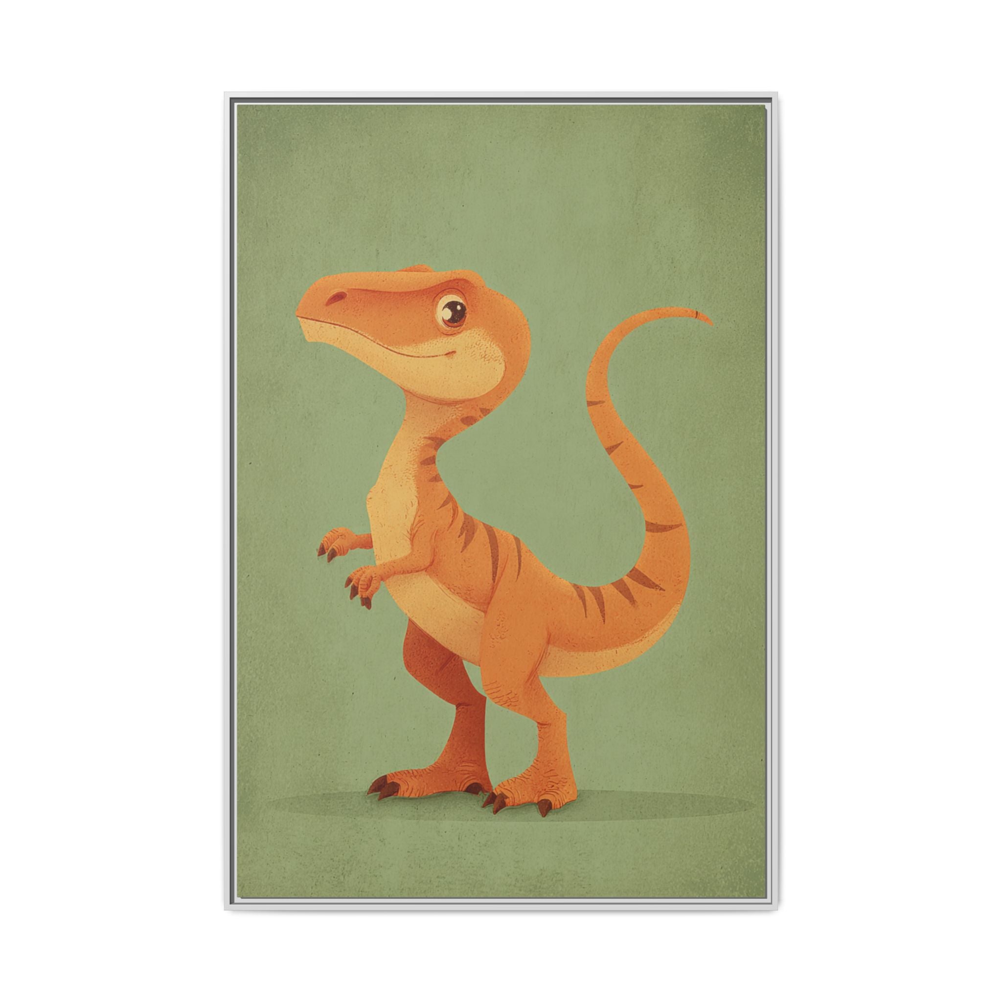 Whimsical Dinosaur Illustration Art for Kids' Rooms