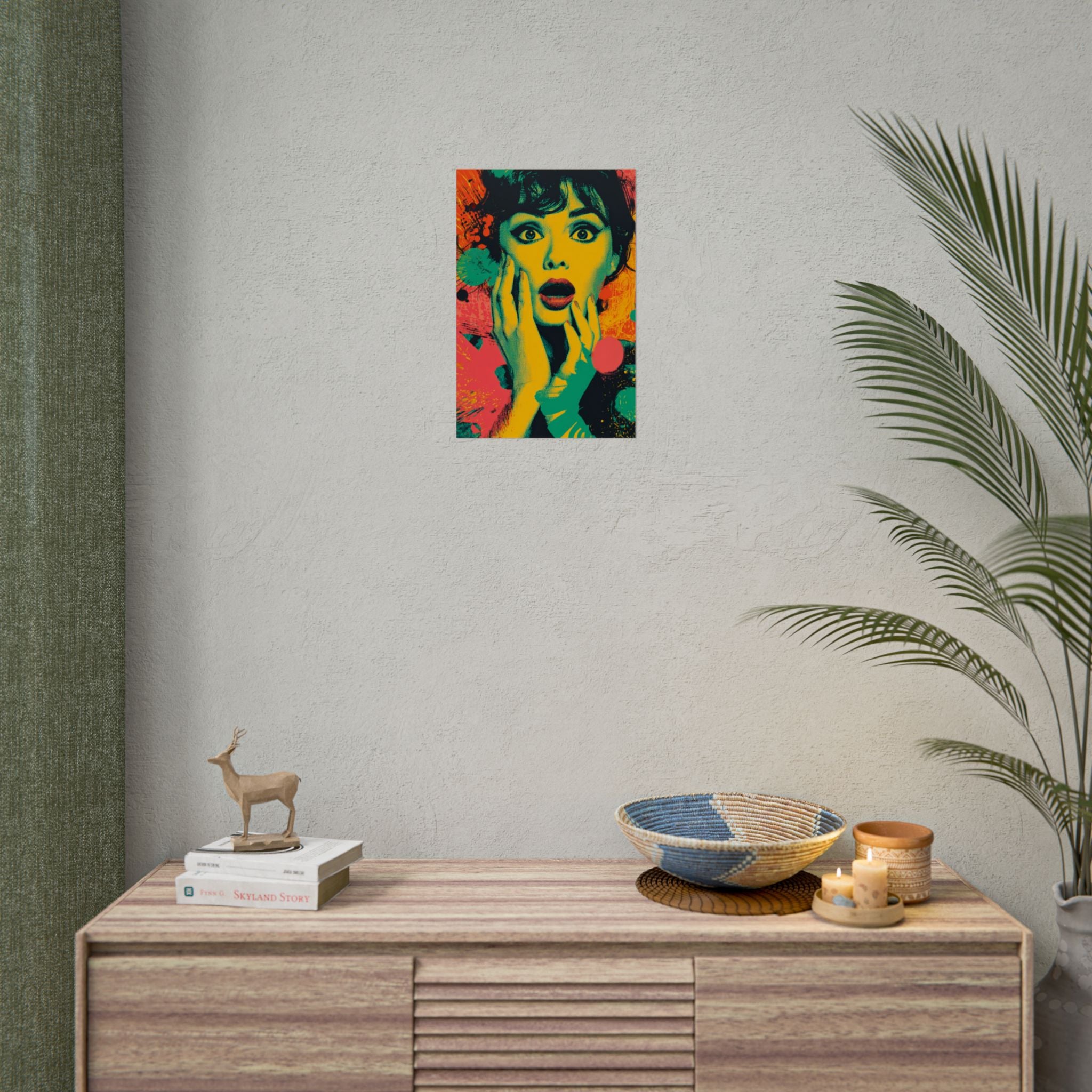Surreal Pop Art Woman – Vibrant Modern Wall Art