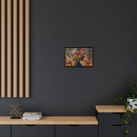 Whimsical Floral Silhouette Art Print | Living Room Décor