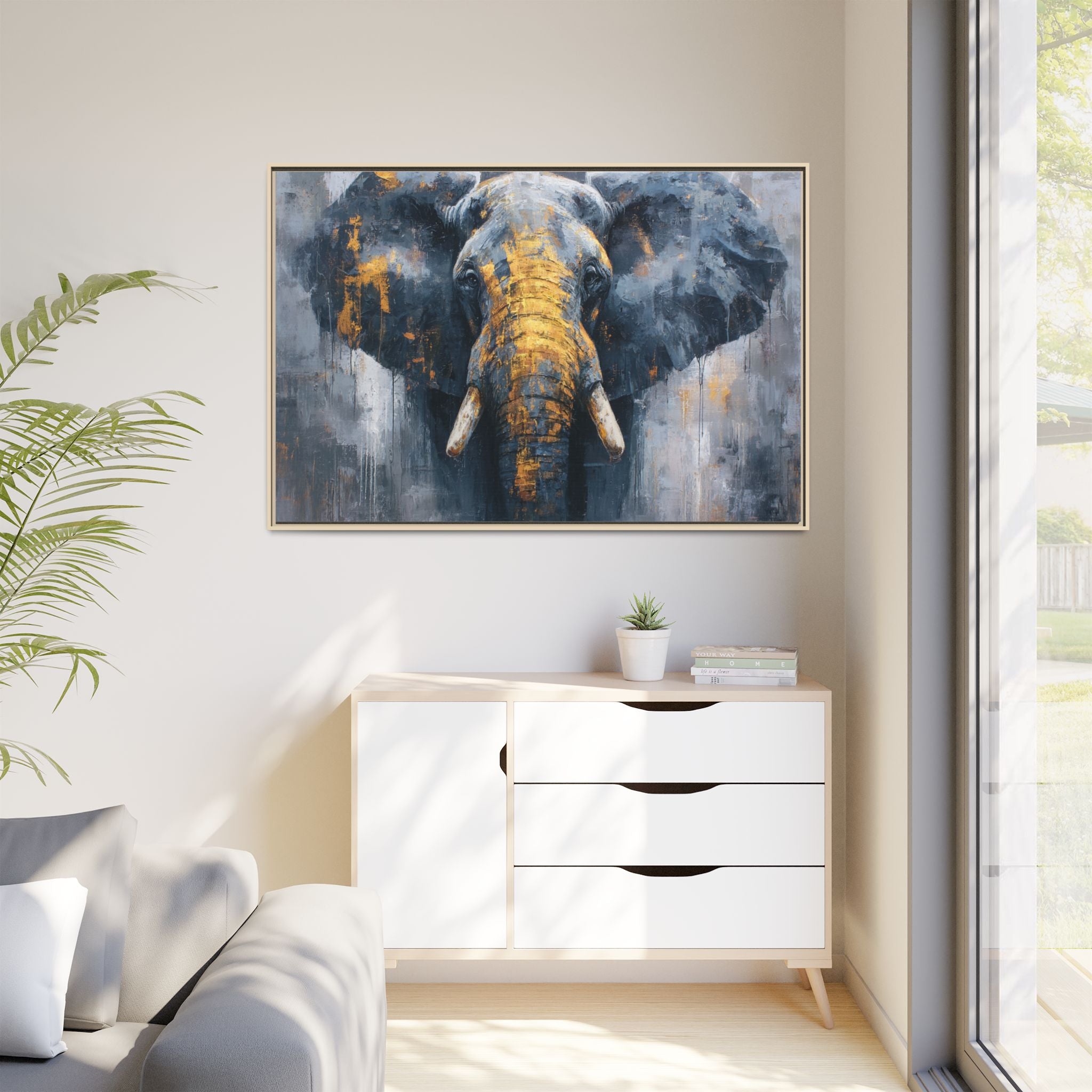 Majestic Elephant Wall Art - Abstract Animal Decor