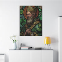 Saint Artwork | Irish Heritage Art | Traditional Green Tones