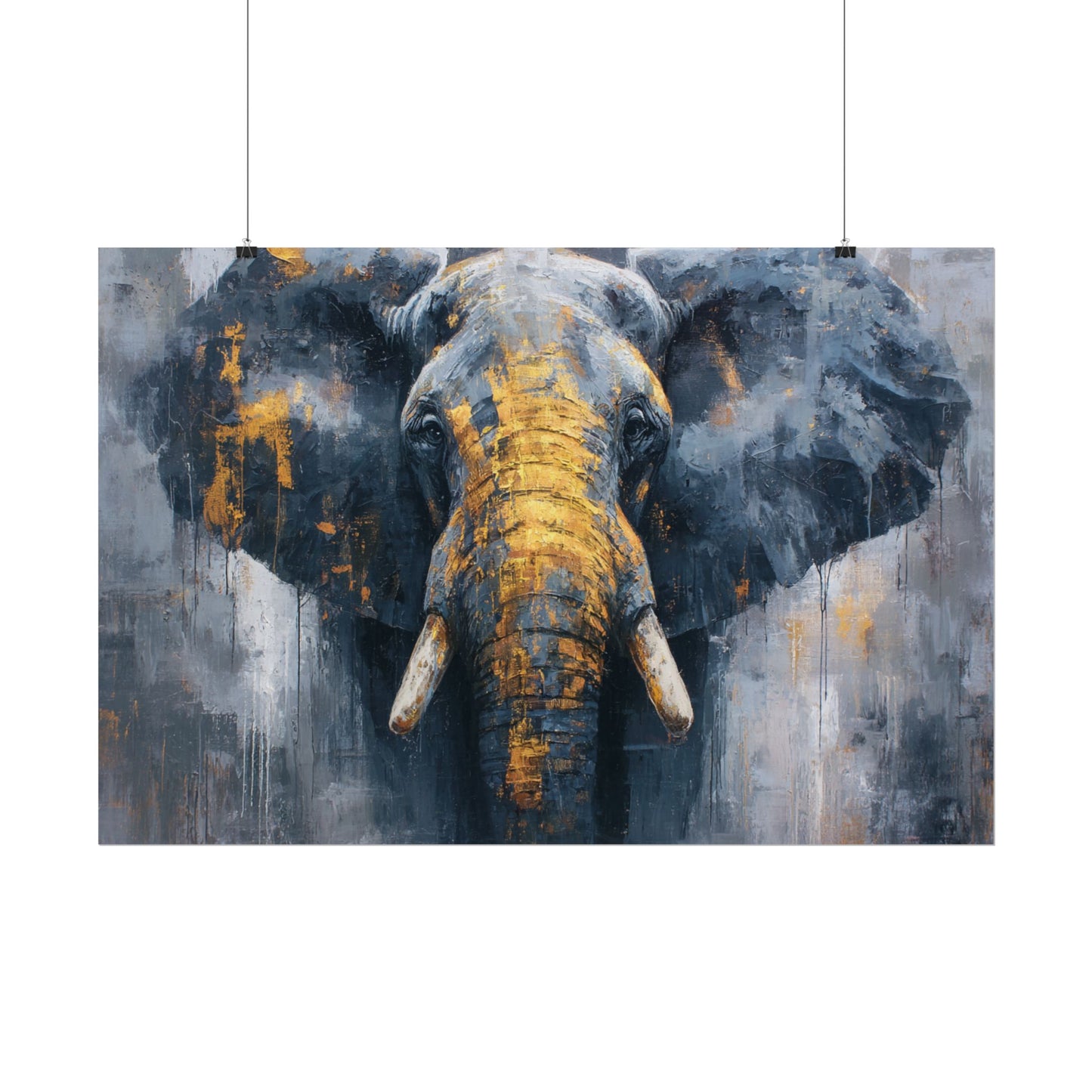 Majestic Elephant Wall Art - Abstract Animal Decor