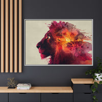 Majestic Lion Watercolor Art | Vibrant Animal Portrait