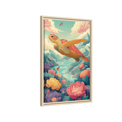 Vibrant Turtle Art | Whimsical Nature Illustration