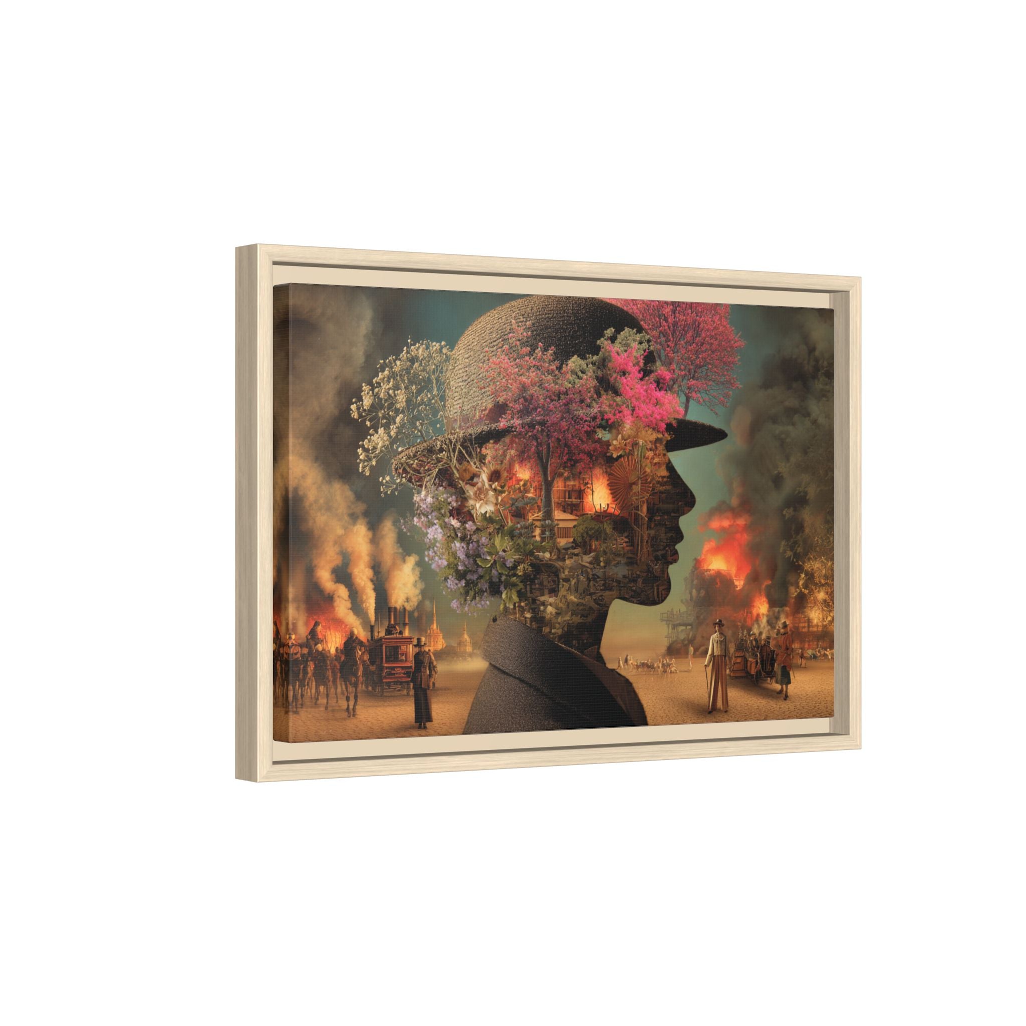 Surreal Botanical Portrait Art | Unique Digital Illustration