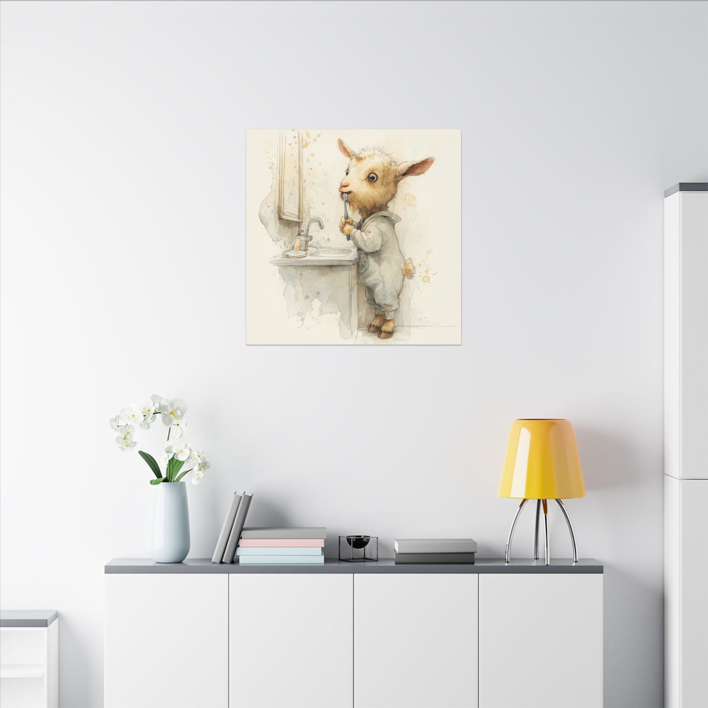 Whimsical Goat Art | Perfect for Children's Rooms