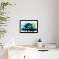 Hedgehog Silhouette Watercolor Art | Nature-Inspired Home Decor
