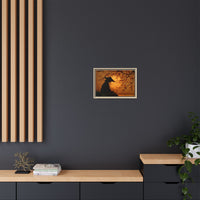 Serene Silhouette of Contemplation | Asian-Inspired Artwork