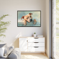 Cozy Dog Portrait | Serene Animal Artwork for Warm Spaces