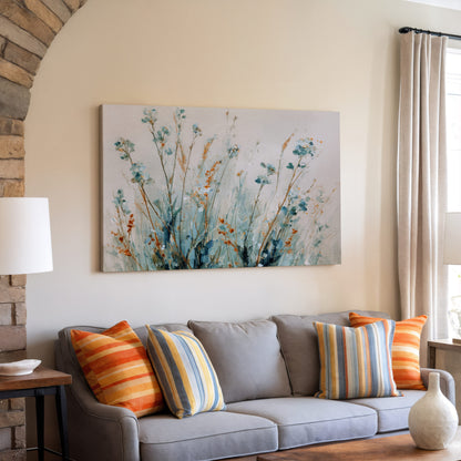 Abstract Botanical Wall Art – styled room view 5