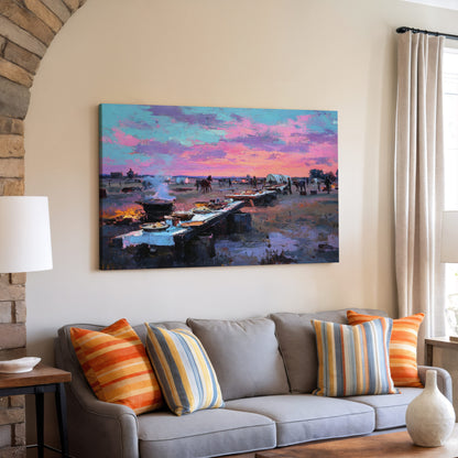 Western Frontier Canvas Print – styled room view 6