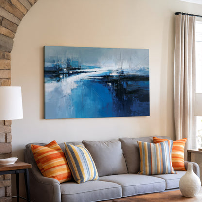 Abstract Blue Ocean Wall Art — product image 6