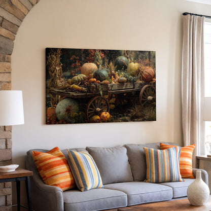 Autumn Harvest Canvas Print – styled room view 7