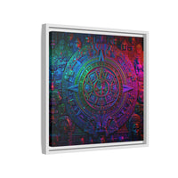 Aztec Mandala Wall Art - Colorful Cultural Decor