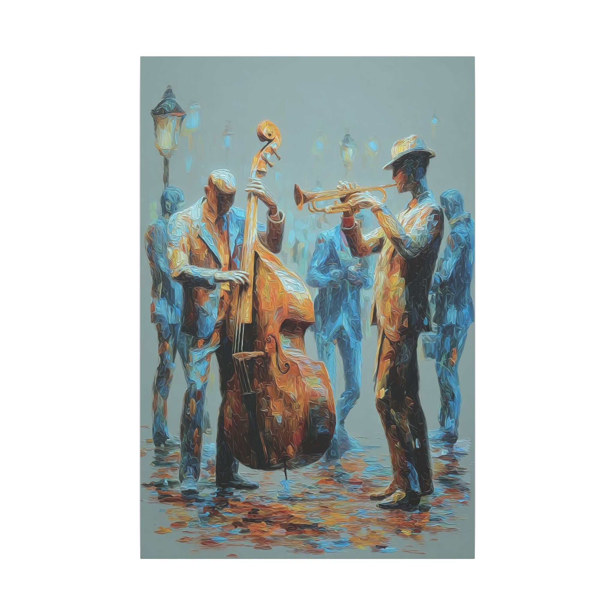 Colorful Jazz Musicians Art for Music Enthusiasts