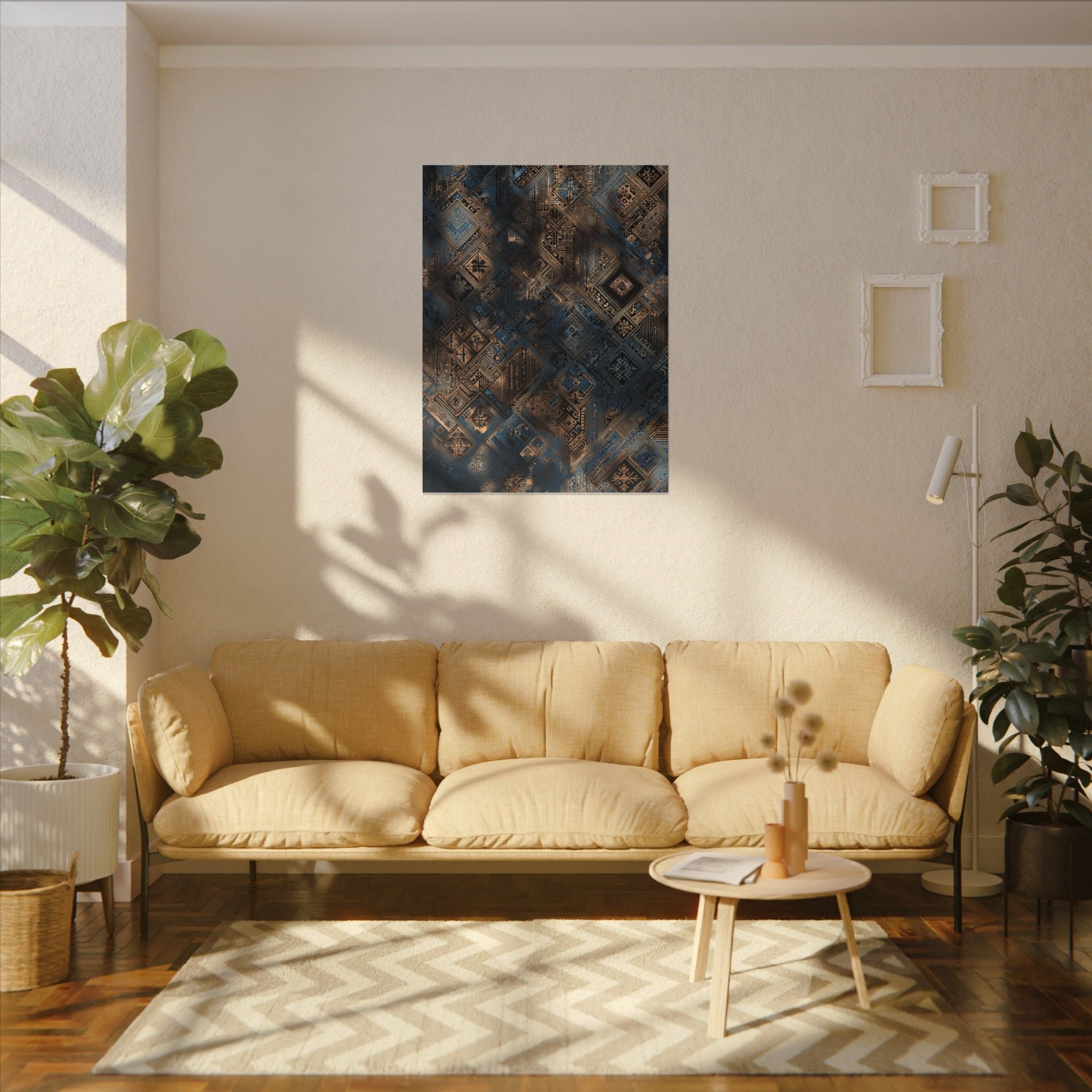Intricate Geometric Wall Art - Abstract Pattern