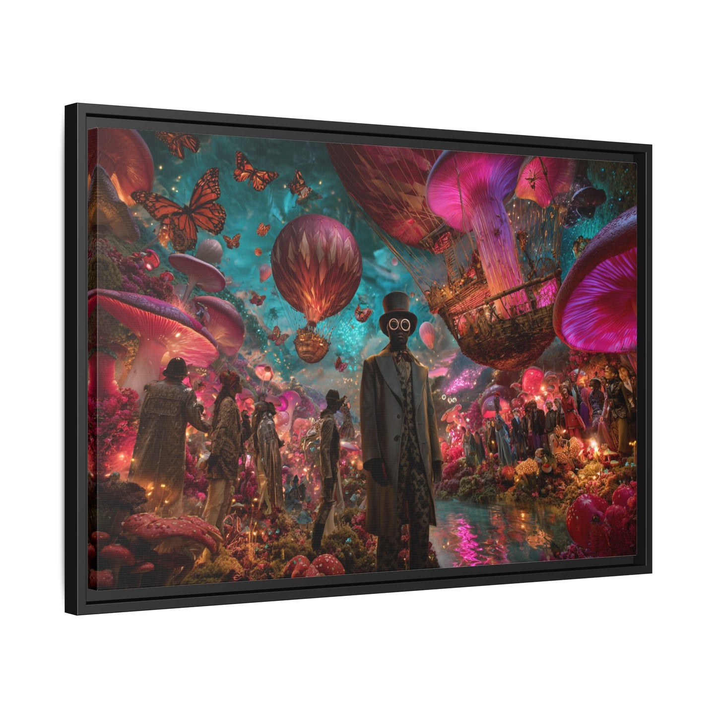Whimsical Hot Air Balloon Fantasy Artwork | Surreal Landscape
