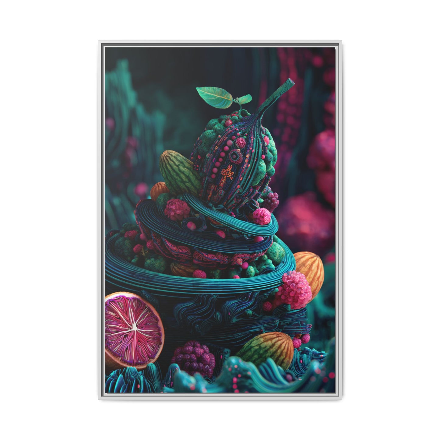 Surreal Fruit Fantasy Art - Vibrant Digital Design