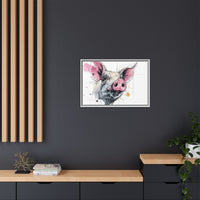 Whimsical Pig Art Print - Playful Farmhouse Decor