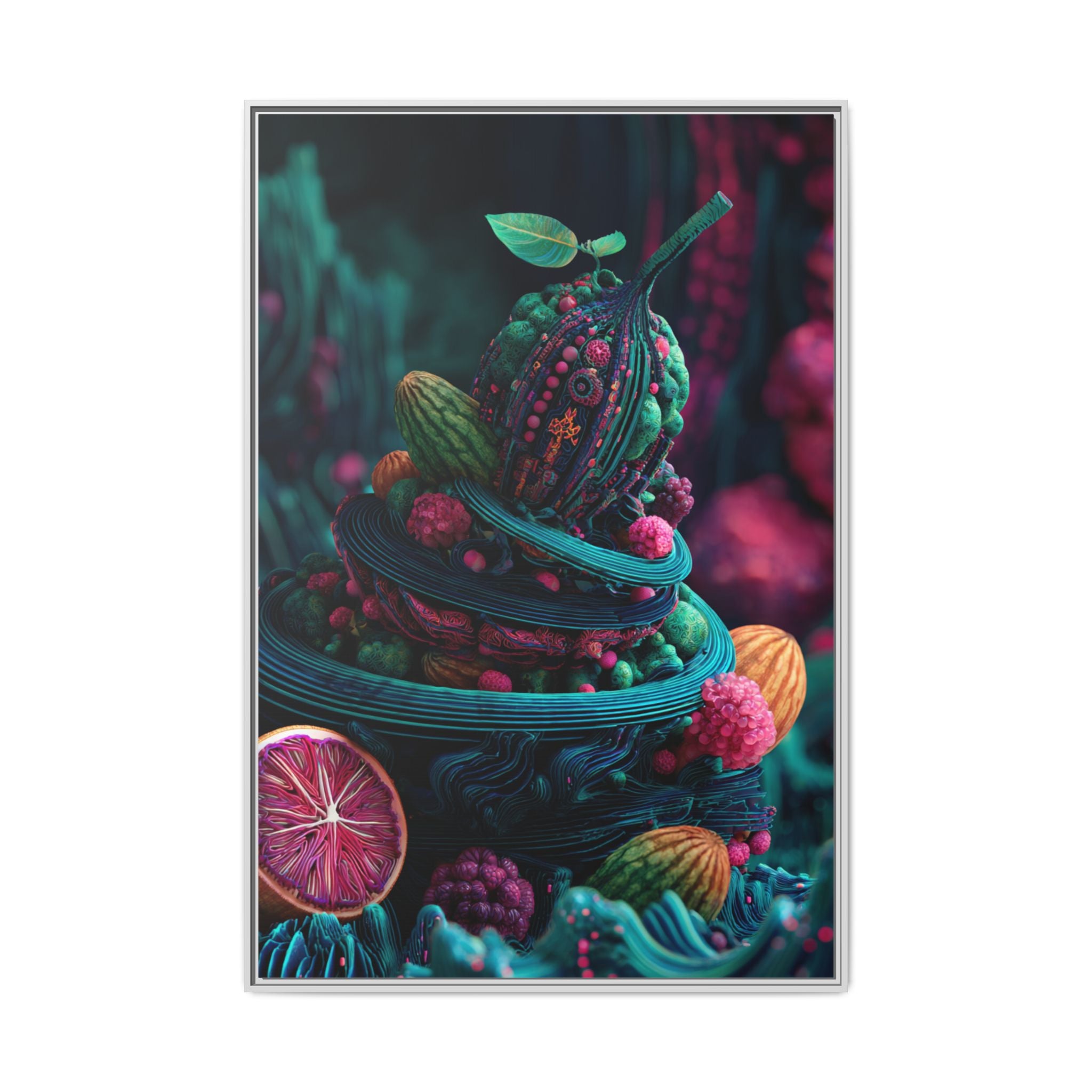 Surreal Fruit Fantasy Art - Vibrant Digital Design
