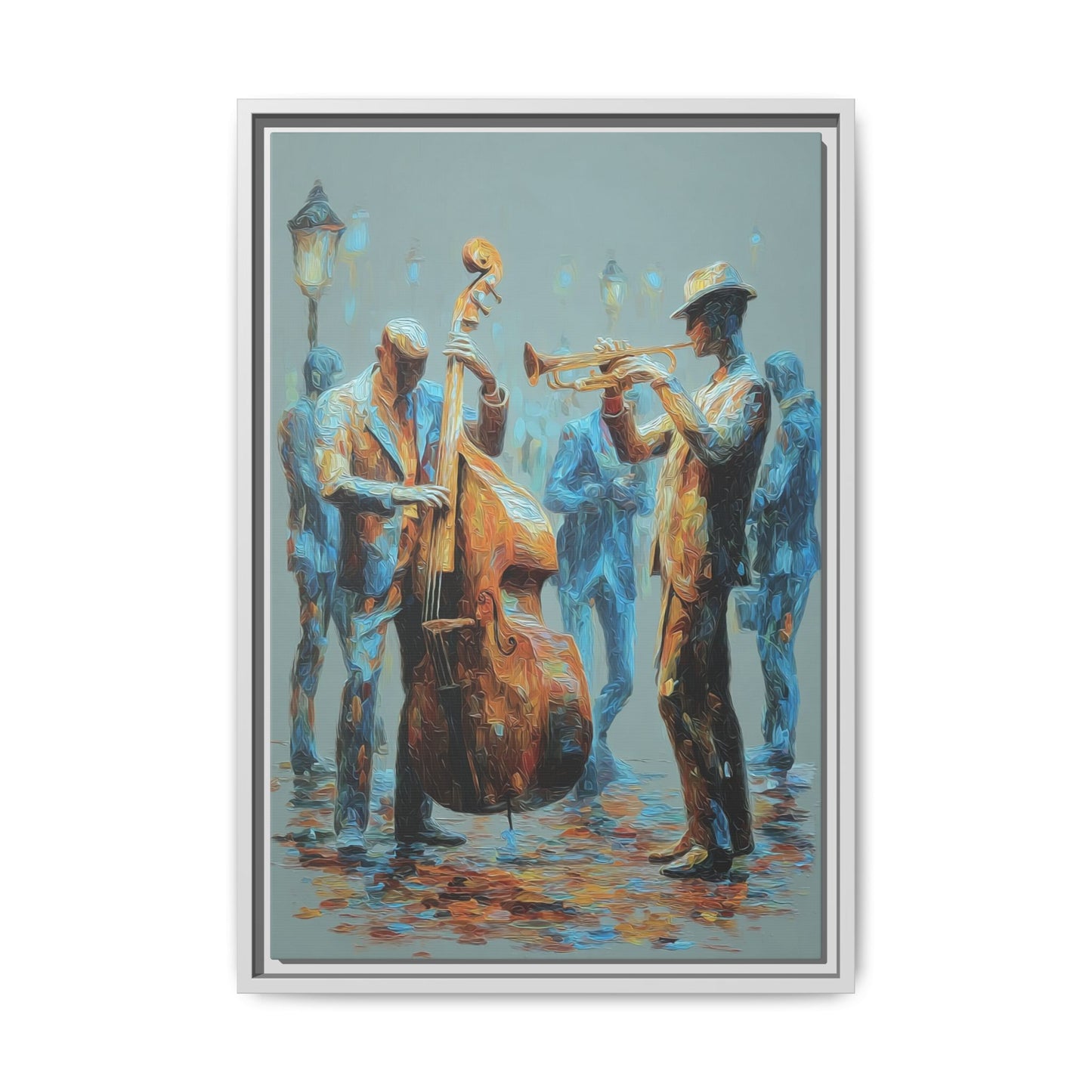 Colorful Jazz Musicians Art for Music Enthusiasts