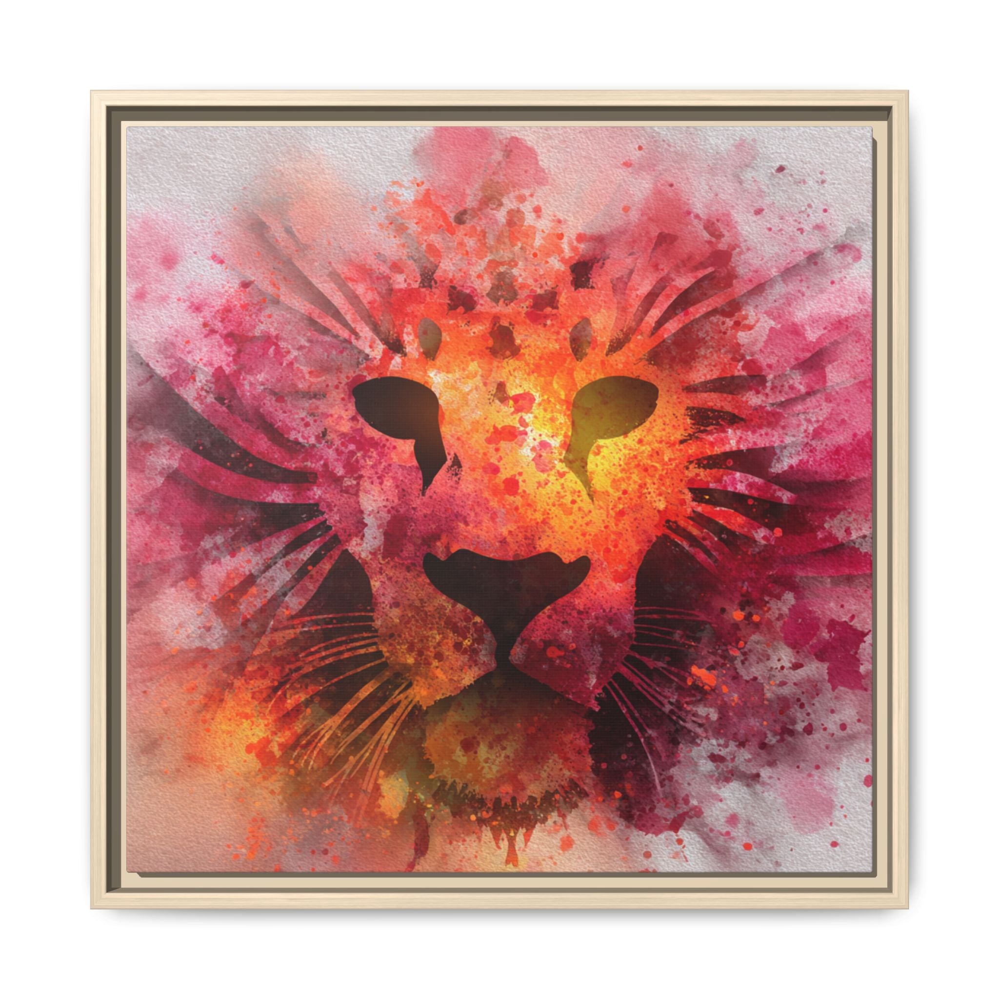 Vibrant Lion Watercolor Artwork | Animal Portrait