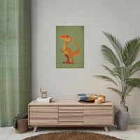 Whimsical Dinosaur Illustration Art for Kids' Rooms