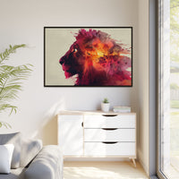 Majestic Lion Watercolor Art | Vibrant Animal Portrait