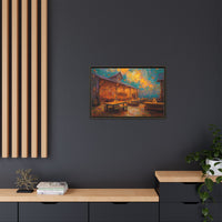Autumn Festival Night Scene - Colorful Impressionist Art