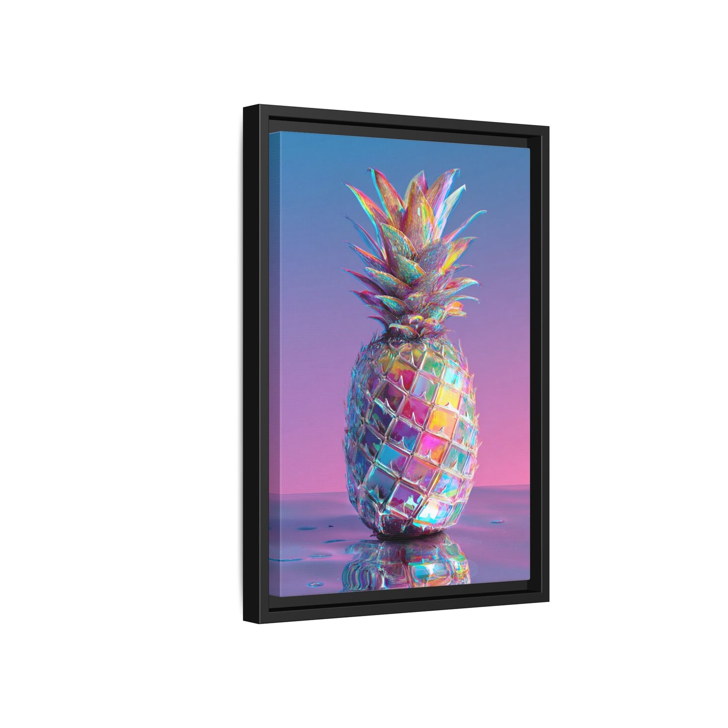 Colorful Pineapple Canvas Art | Abstract Tropical Design