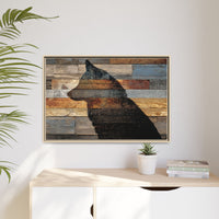 Rustic Wolf Silhouette Wall Art | Nature Inspired Decor