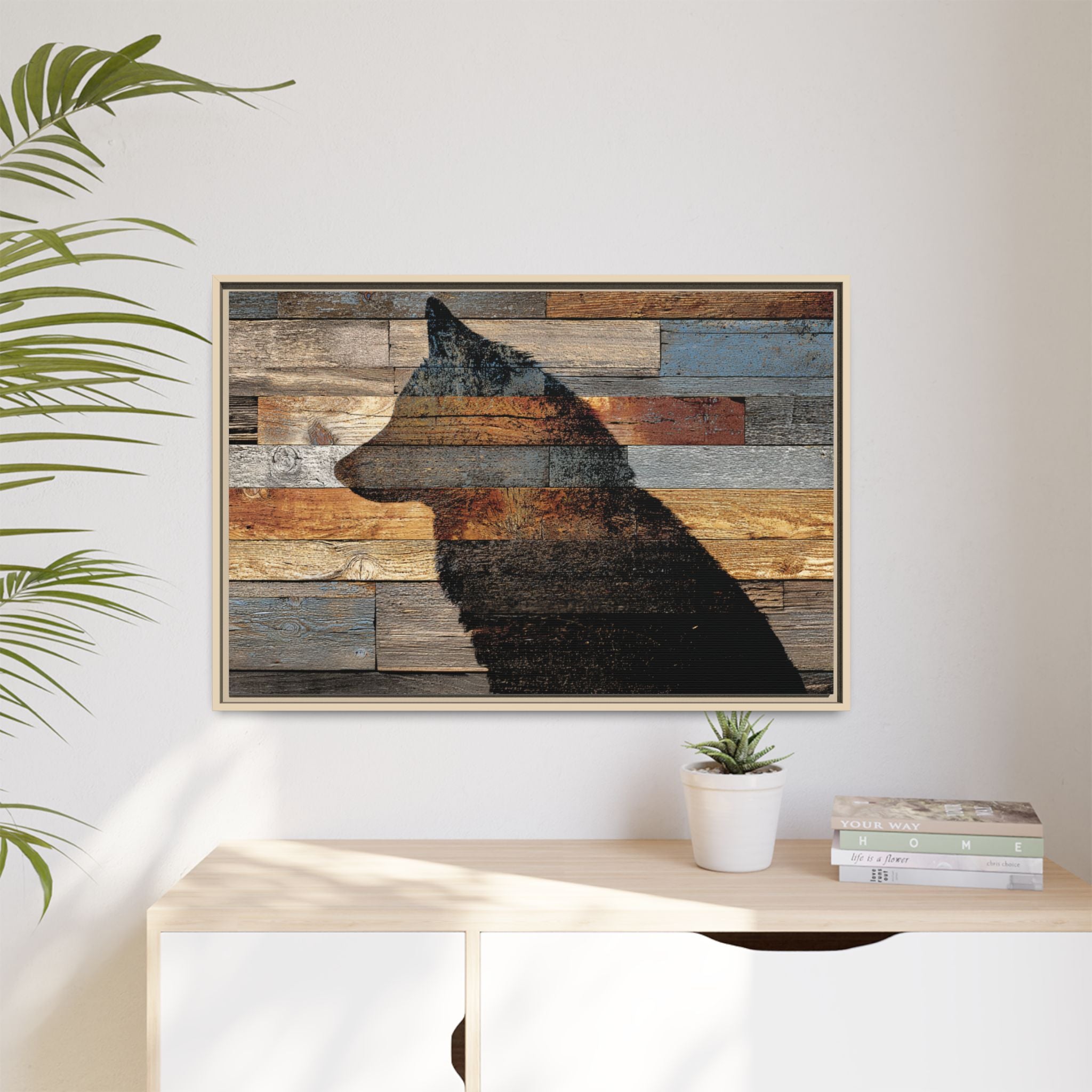 Rustic Wolf Silhouette Wall Art | Nature Inspired Decor