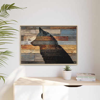 Rustic Wolf Silhouette Wall Art | Nature Inspired Decor