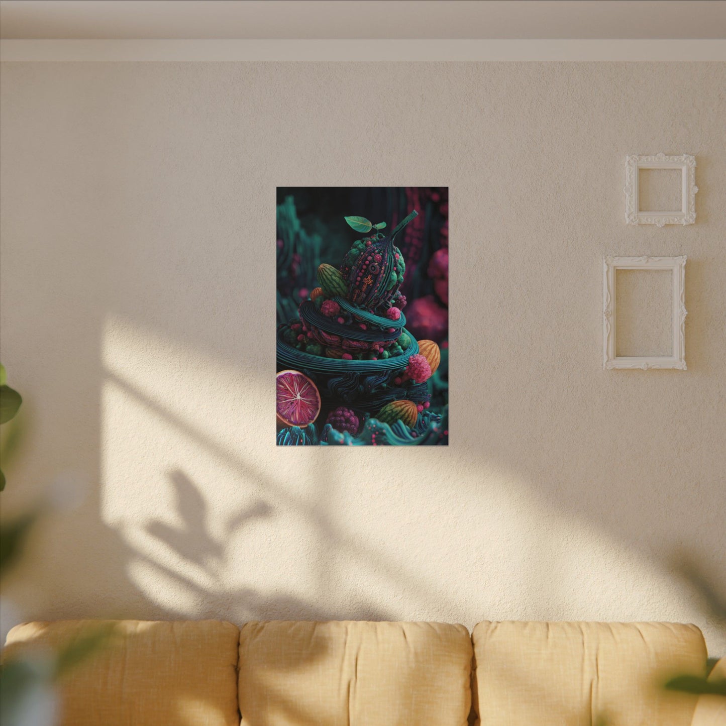 Surreal Fruit Fantasy Art - Vibrant Digital Design