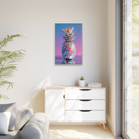 Colorful Pineapple Canvas Art | Abstract Tropical Design