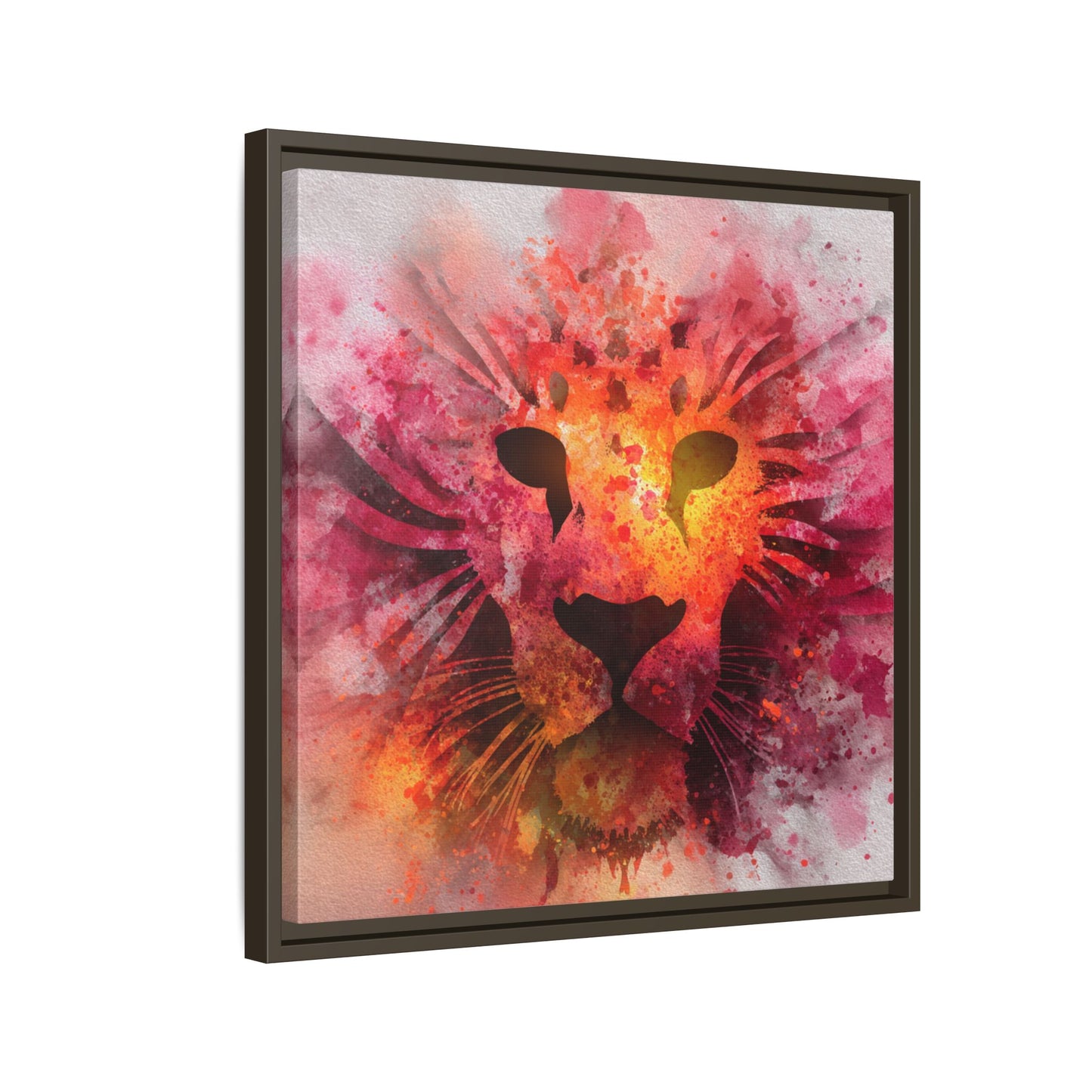 Vibrant Lion Watercolor Artwork | Animal Portrait