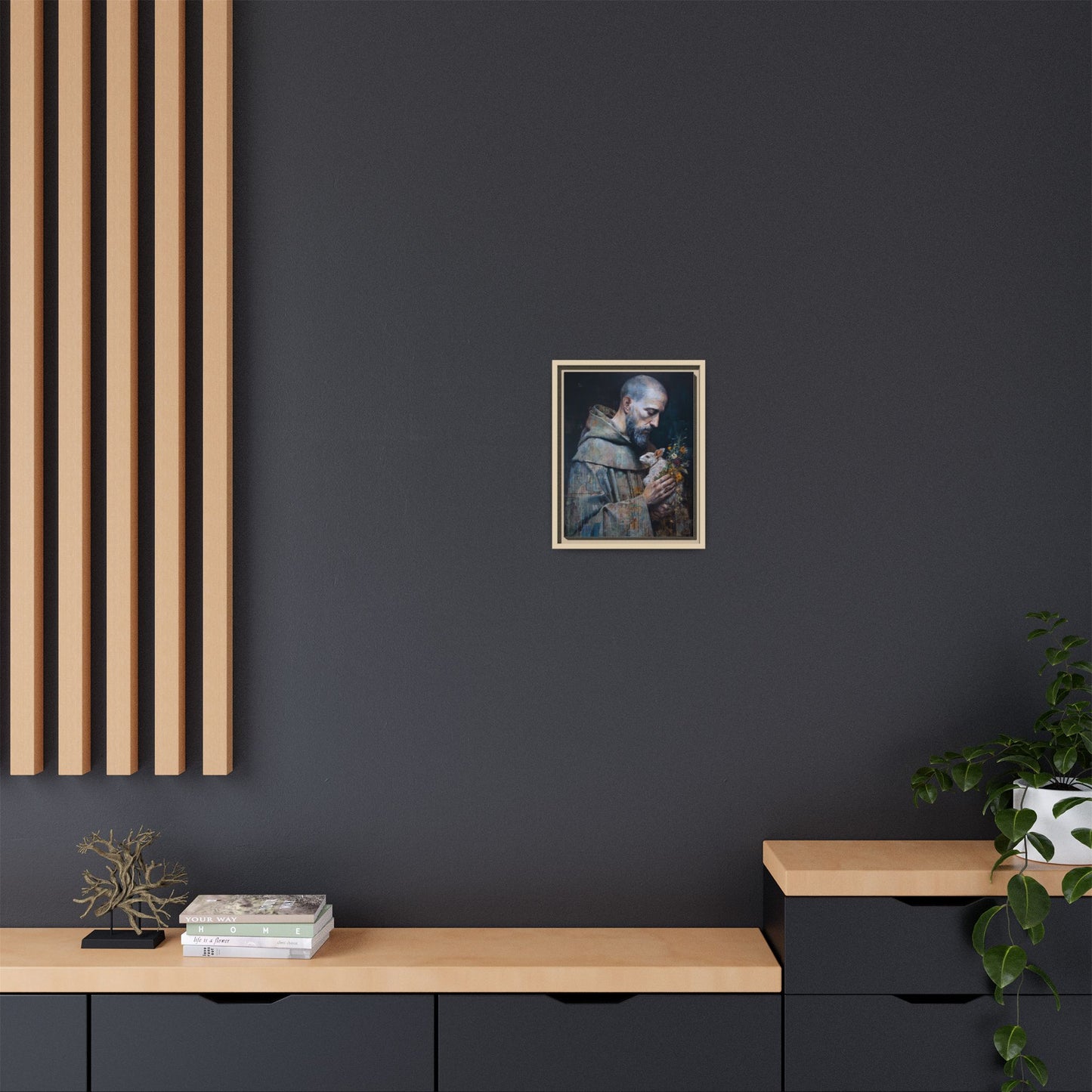 Saint Francis and Rabbit Artwork - Nature Inspired Wall Art