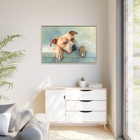 Cozy Dog Portrait | Serene Animal Artwork for Warm Spaces