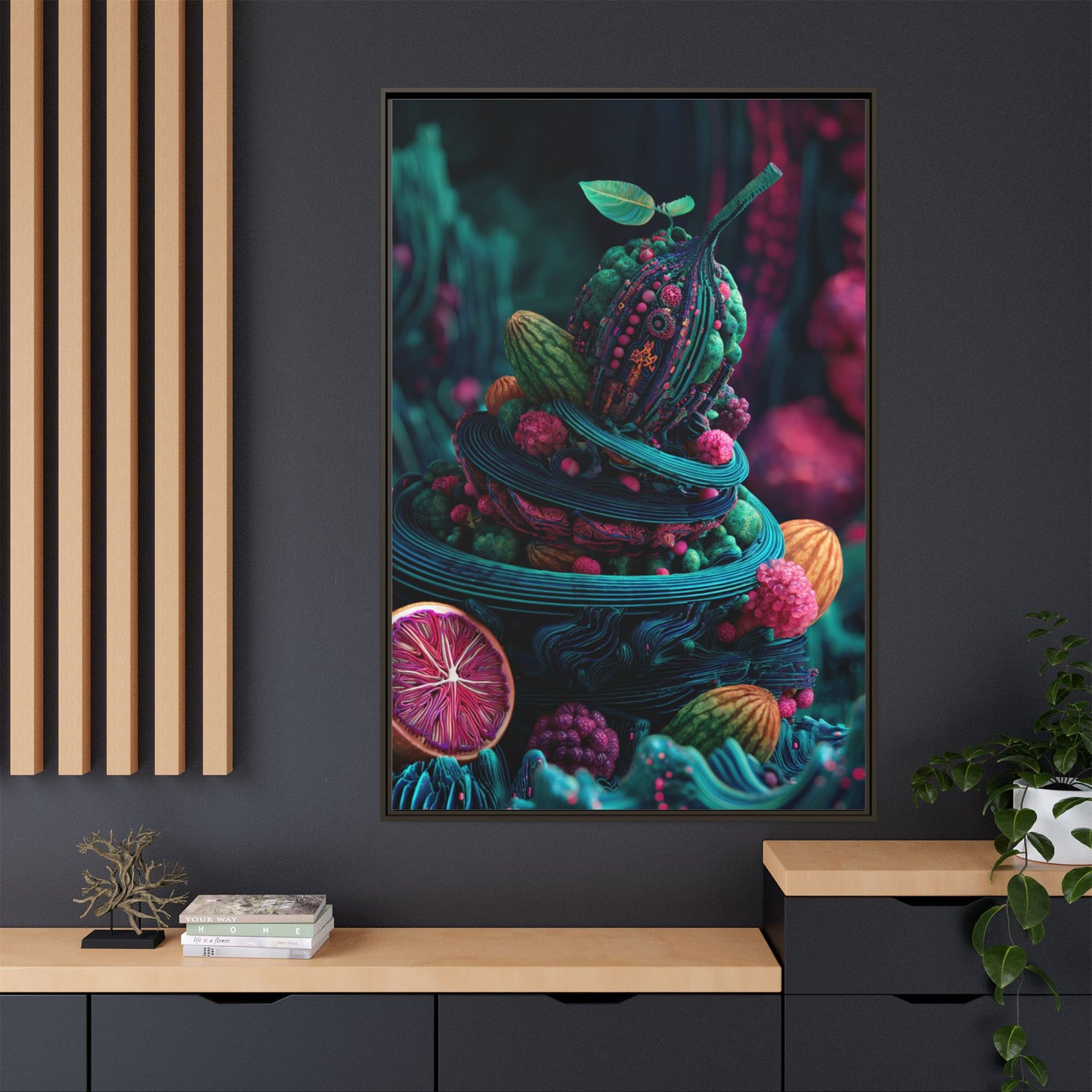 Surreal Fruit Fantasy Art - Vibrant Digital Design