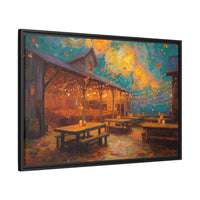 Autumn Festival Night Scene - Colorful Impressionist Art