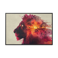 Majestic Lion Watercolor Art | Vibrant Animal Portrait