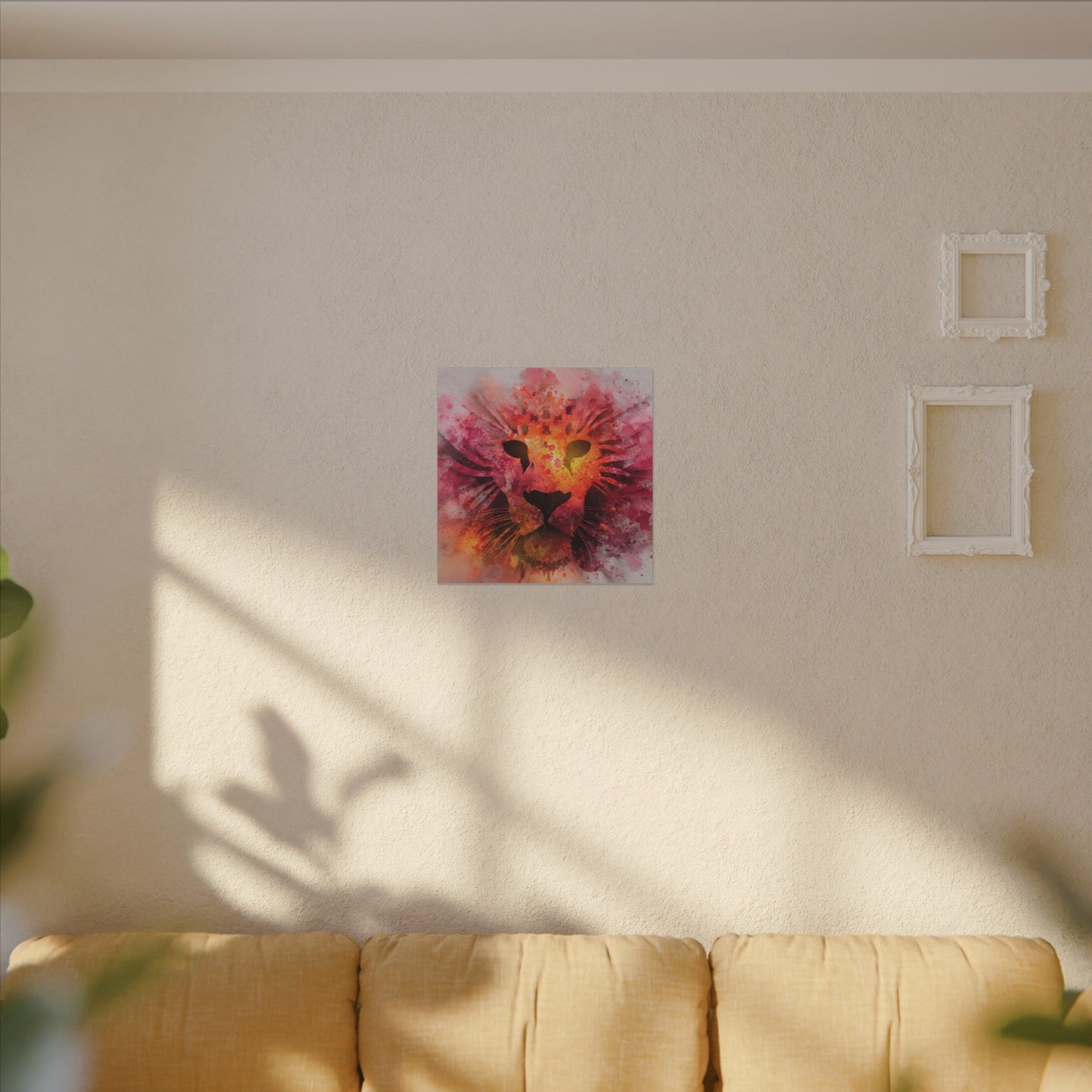 Vibrant Lion Watercolor Artwork | Animal Portrait