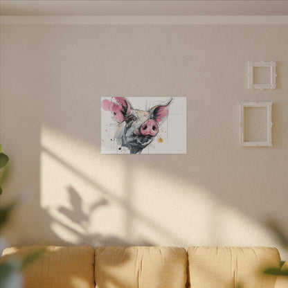 Whimsical Pig Art Print