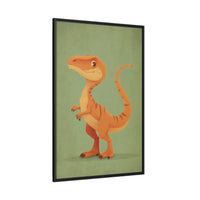 Whimsical Dinosaur Illustration Art for Kids' Rooms