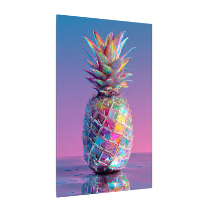 Colorful Pineapple Canvas Art | Abstract Tropical Design