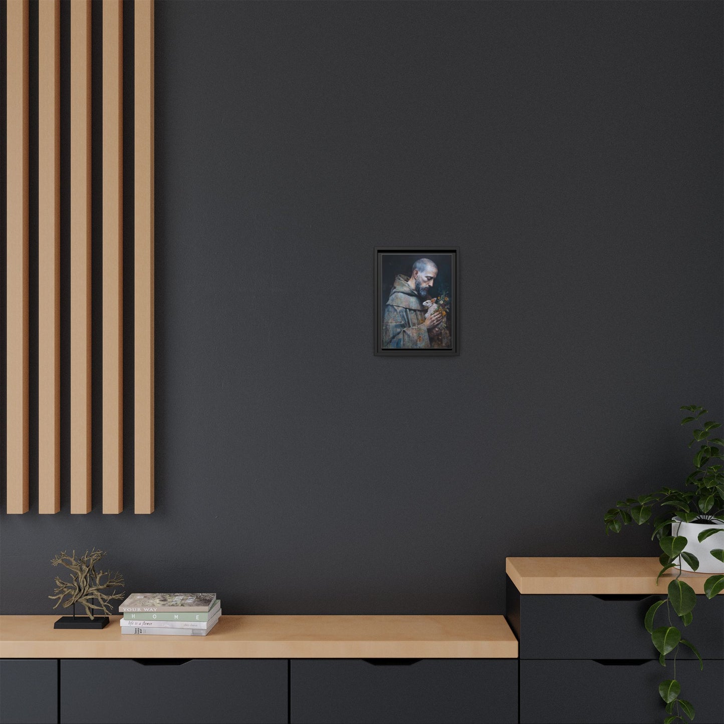 Saint Francis and Rabbit Artwork - Nature Inspired Wall Art